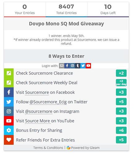 Dovpo MONOSQ Giveaway