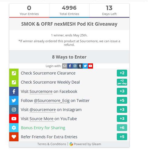 SMOK&OFRFGiveaway