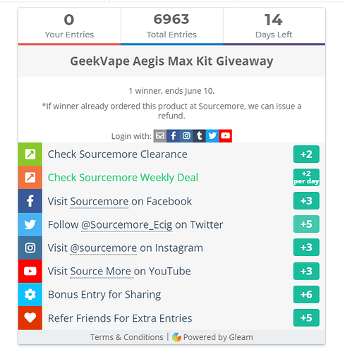 GeekVape Aegis Max Kit Giveaway