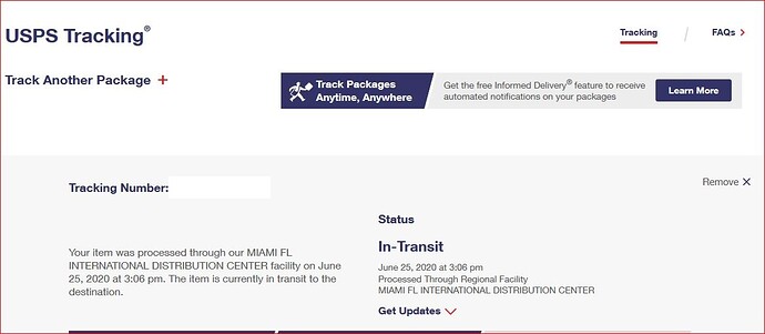 USPS tracking