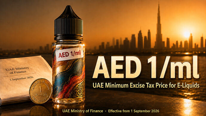 ytoo e-liquid manufacturer uae excise minimum tax base 2026-01