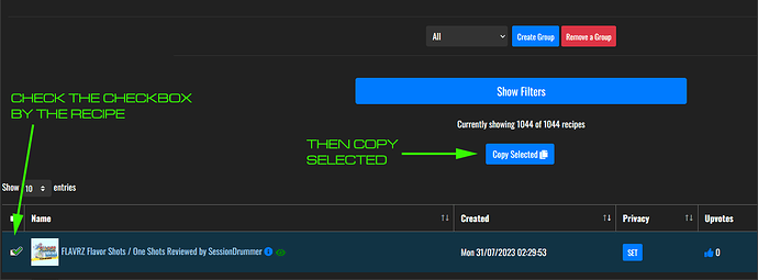 VCC Add Recipes To Groups 1