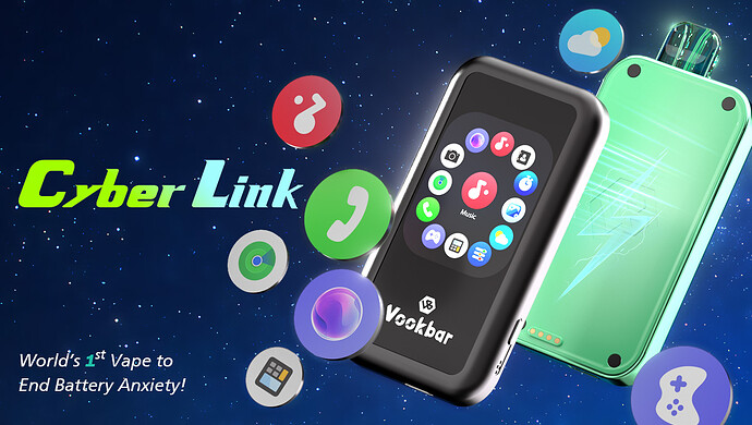 Vookbar cyber link disposable pod vape banner
