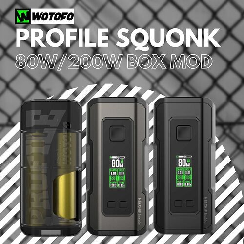 Profile Squonk 80W200W Box Mod