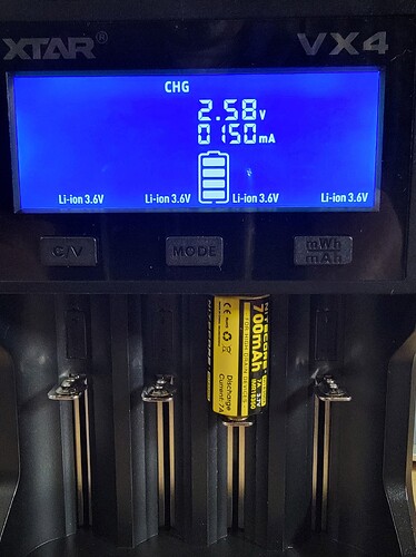 29 XTAR 18350 Charging