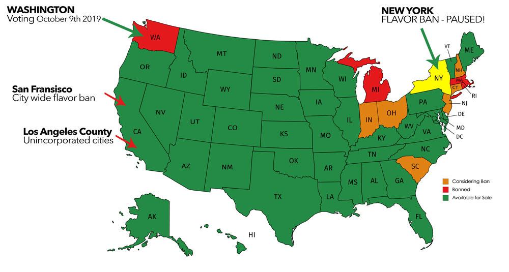 TRO Granted in New York Flavour Ban Vaping Community Discussions on
