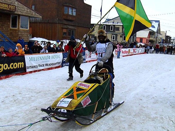 Jamaican dog sled